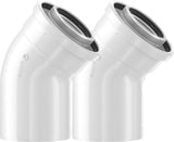 Bosch Abgaszubehör FC-CE60-45 2xBogen 45 Gr, d:60/100, Ausgleich 100mm, 7738112298