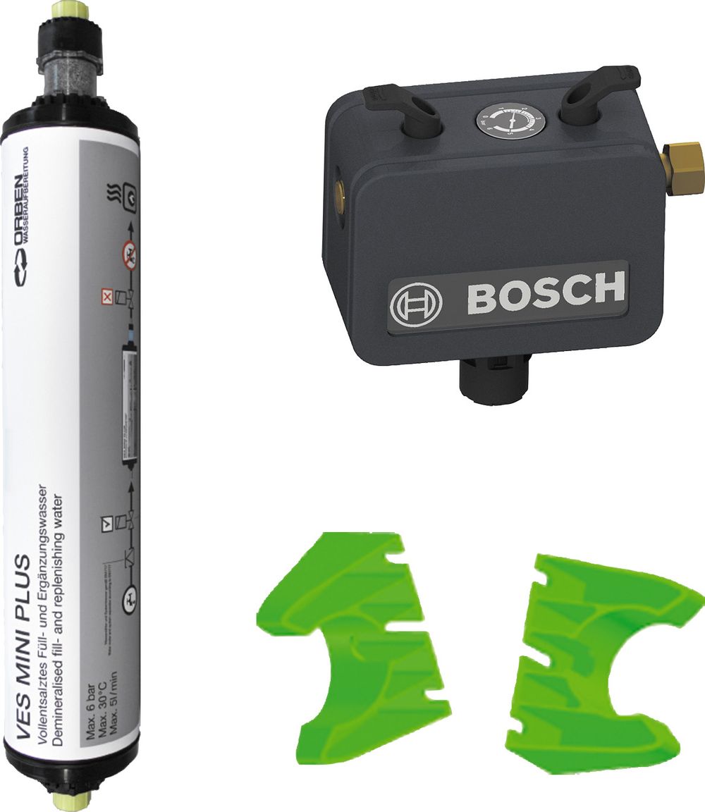 Bosch Paket zur Wasseraufbereitung VES02 VES MiniPlus, Wandhalter,Fülleinrichtung, 7739616522