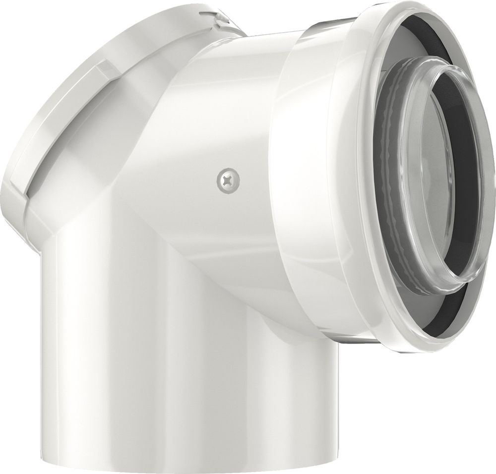 Bosch Abgaszubehör FC-CER80-87 Doppelrohrbogen Prüföffnung, d:80/125 mm, 7738112665