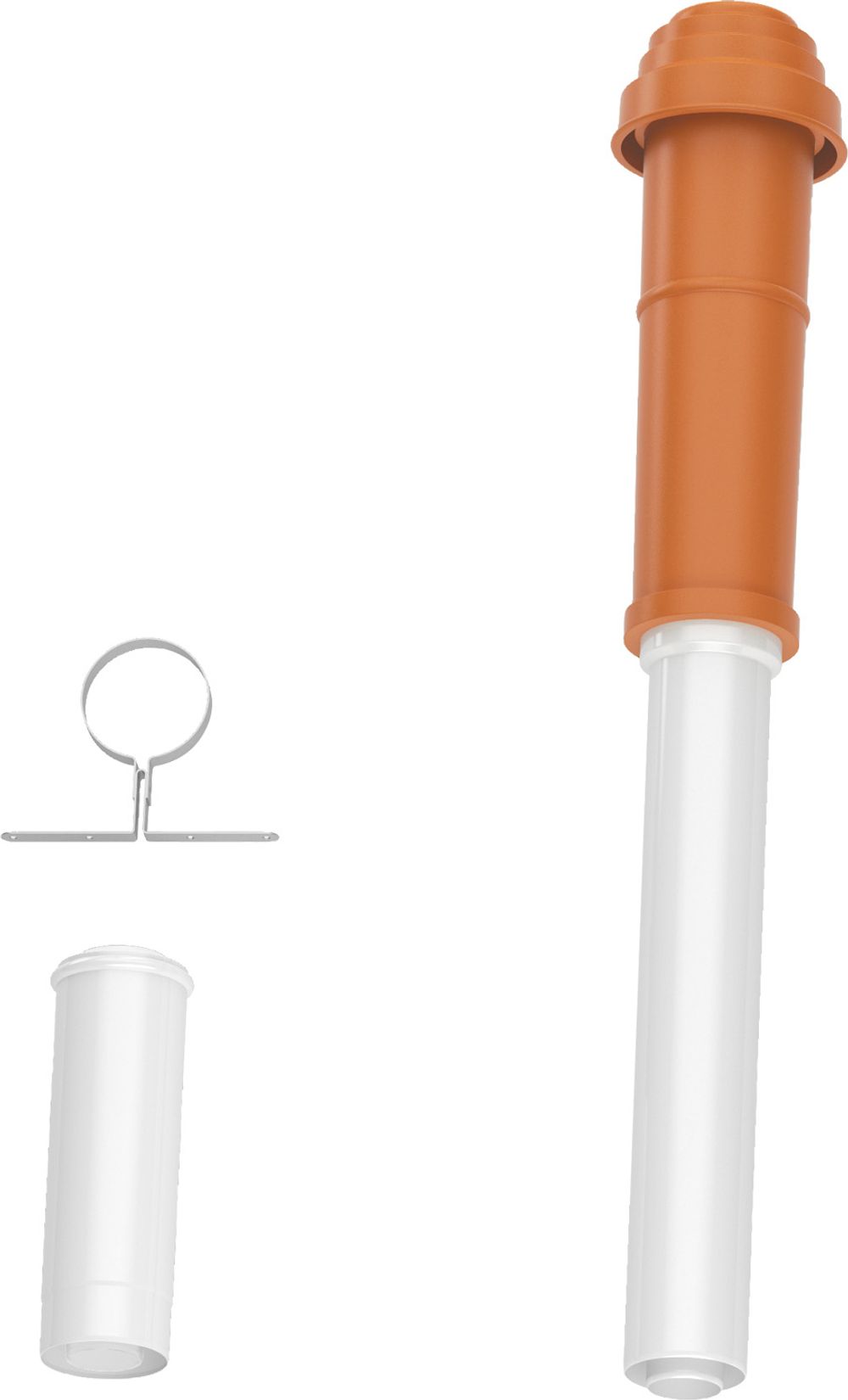 Bosch Abgaszubehör FC-Set80-C33x (oben) Grundbausatz C33x, rot, d:80/125mm, 7738112661