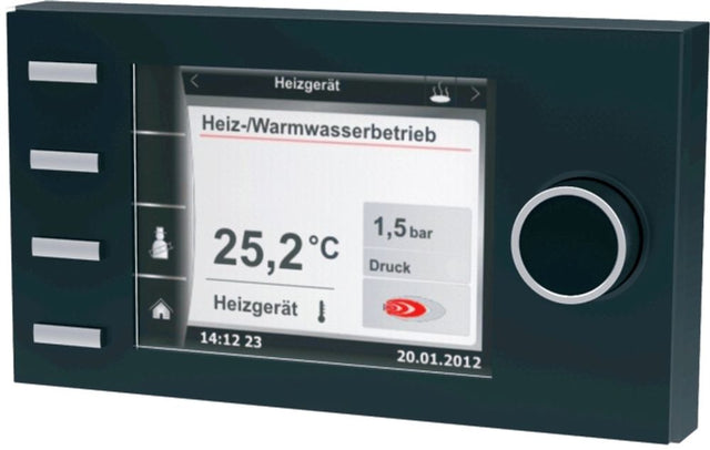 Wolf Bedienmodul BM-2 inkl. Außenfühler für Regelungssystem WRS, schwarz 2745304