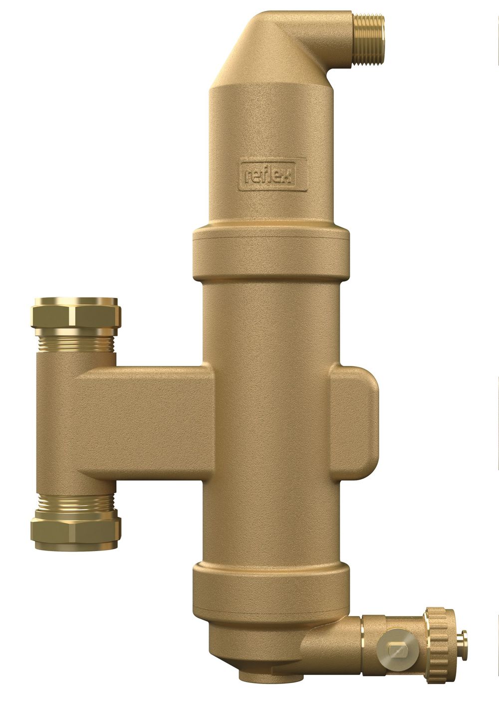 Reflex Extwin TW 22 V, Mikroblasen-/Schmutzabscheider mit Klemmring, 110 °C, 10 bar, 9253500
