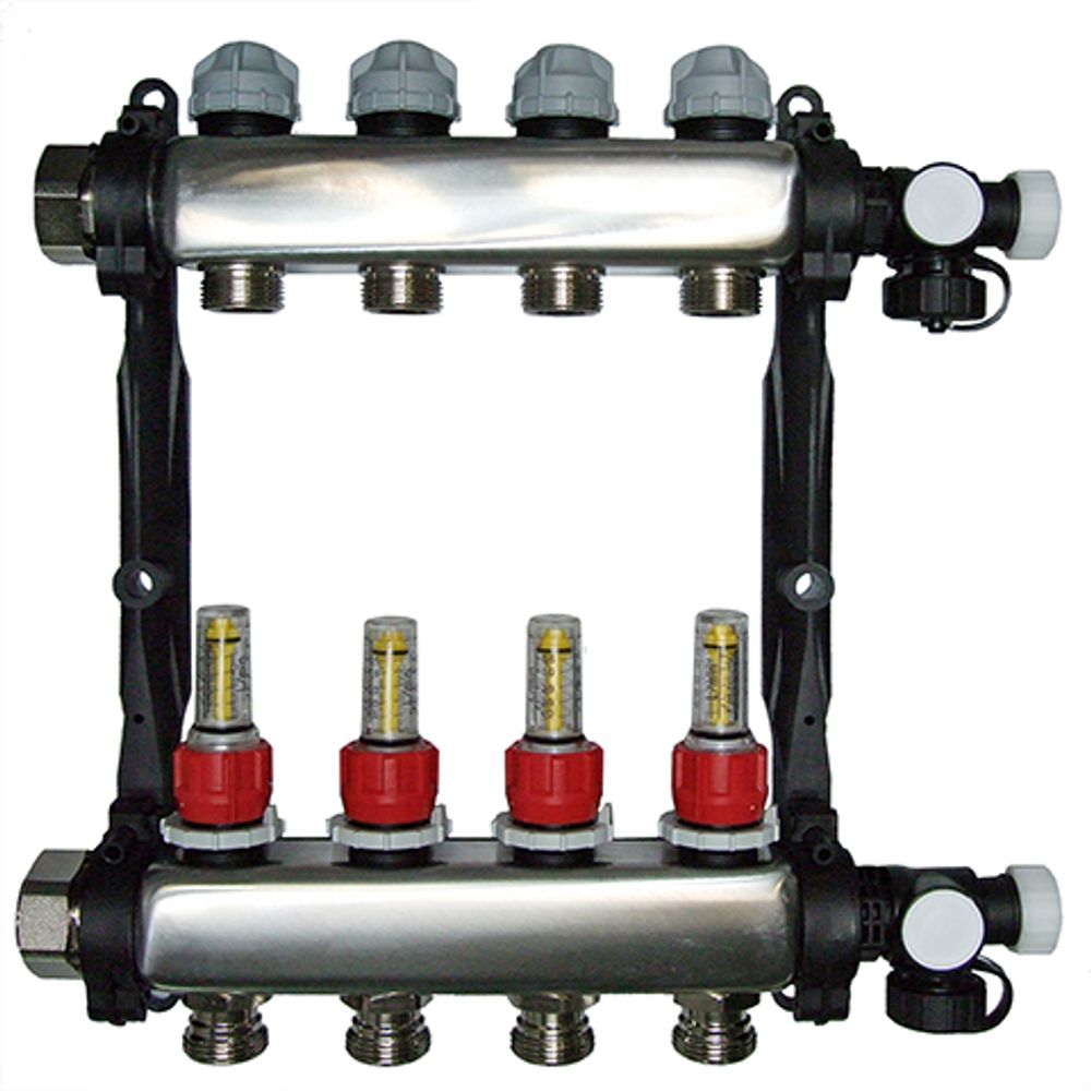 DAIKIN  Heizkreisverteiler Edelstahl, RMV 9 9-fach Verteiler, Maße 44 x 56,5 cm, ECOLLECTRMV9A