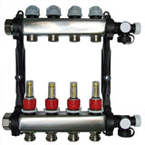DAIKIN  Heizkreisverteiler Edelstahl, RMV 9 9-fach Verteiler, Maße 44 x 56,5 cm, ECOLLECTRMV9A