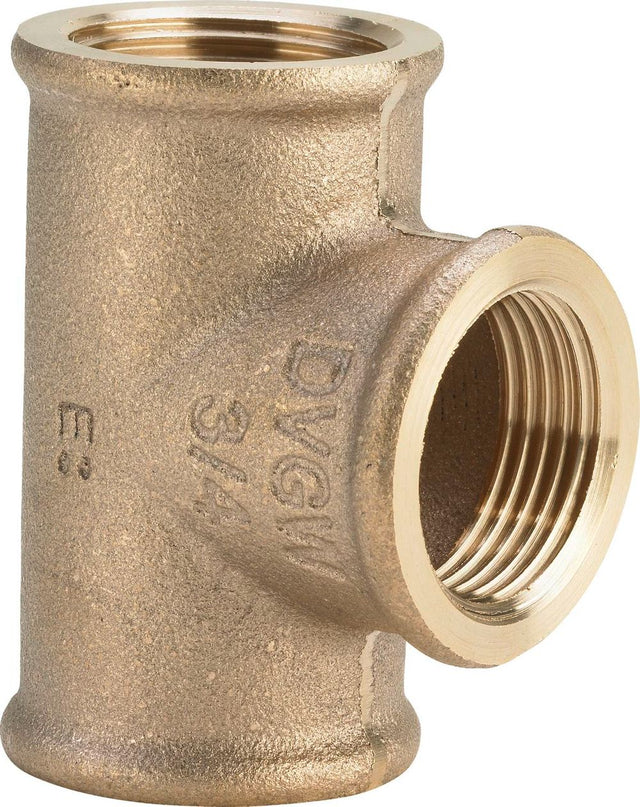 Viega T-Stück, Rp1 1, Rp2 1, Rp3 1/2 Rotguss oder Siliziumbronze Modell 3130, 362522