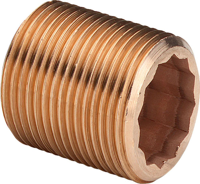 Viega Langnippel, G 1, L 80 Rotguss oder Siliziumbronze Modell 3535, 319236