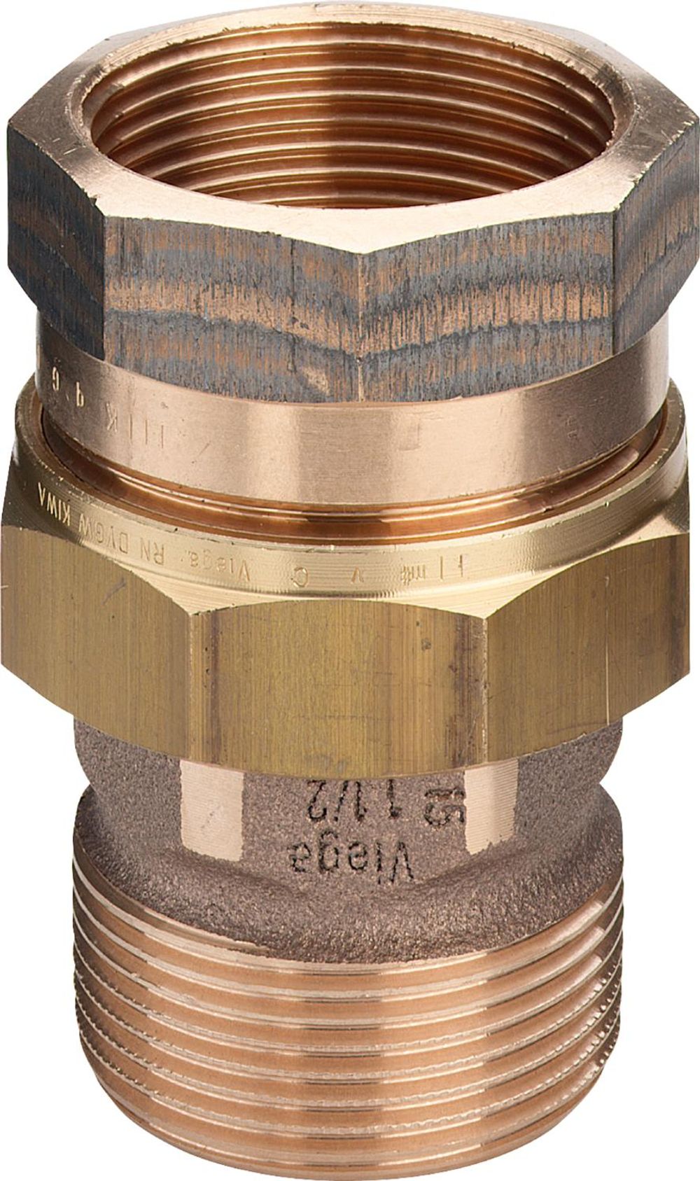 Viega Verschraubung, R 1/2, Rp 1/2 Rotguss oder Siliziumbronze Modell 3331, 271374