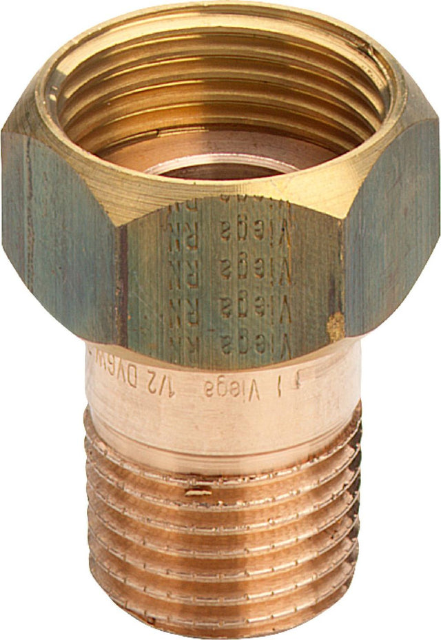 Viega Anschlussverschraubung, R 3/8, G 1/2 Rotguss oder Siliziumbronze Modell 3335, 320225