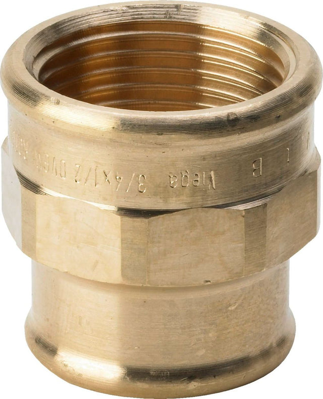 Viega Reduziermuffe, Rp1 3/4, Rp2 1/2 Rotguss oder Siliziumbronze, verchromt Modell 3240, 447823