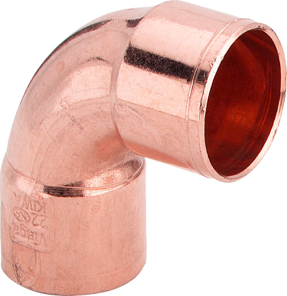 Viega Winkel 90 Grad, d1 22, d2 22 Kupfer Modell 95090, 100278