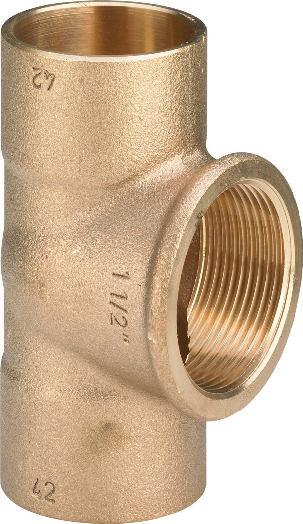 Viega T-Stück, d1 22, Rp 1/2, d2 22 Rotguss Modell 94130G, 101978