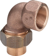 Viega Übergangsverschraubung 90 Grad, d 18mm, Rp 1/2 Rotguss, Messing Modell 94096G, 119461