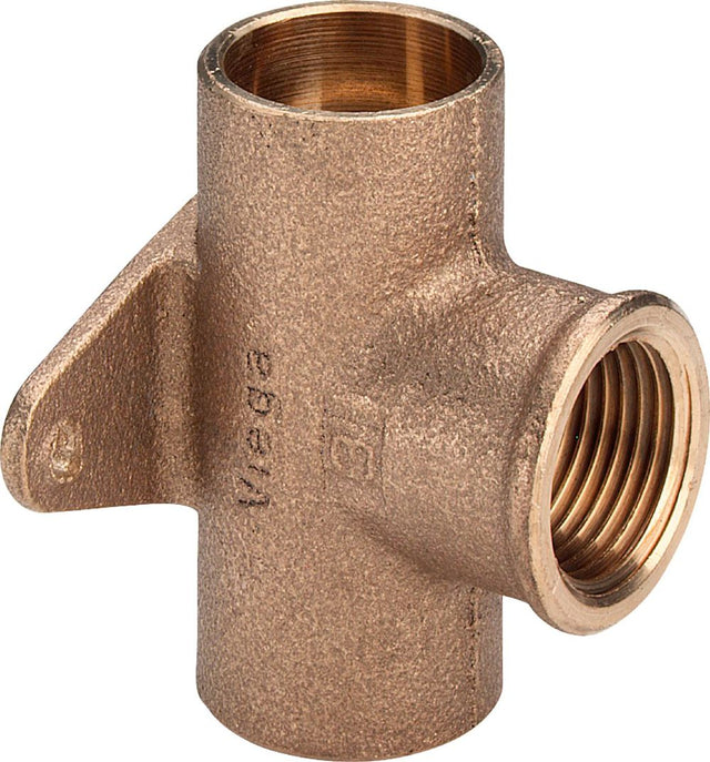Viega Wandscheiben-T-Stück, d1 18, Rp 1/2, d2 18 Rotguss Modell 94490G, 138127