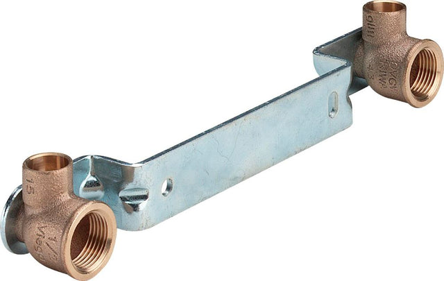 Viega Gemini-Montageeinheit, d 15mm, Rp 1/2, Stichmaß 200 Rotguss, Stahl verzinkt Modell 94476.1, 106119