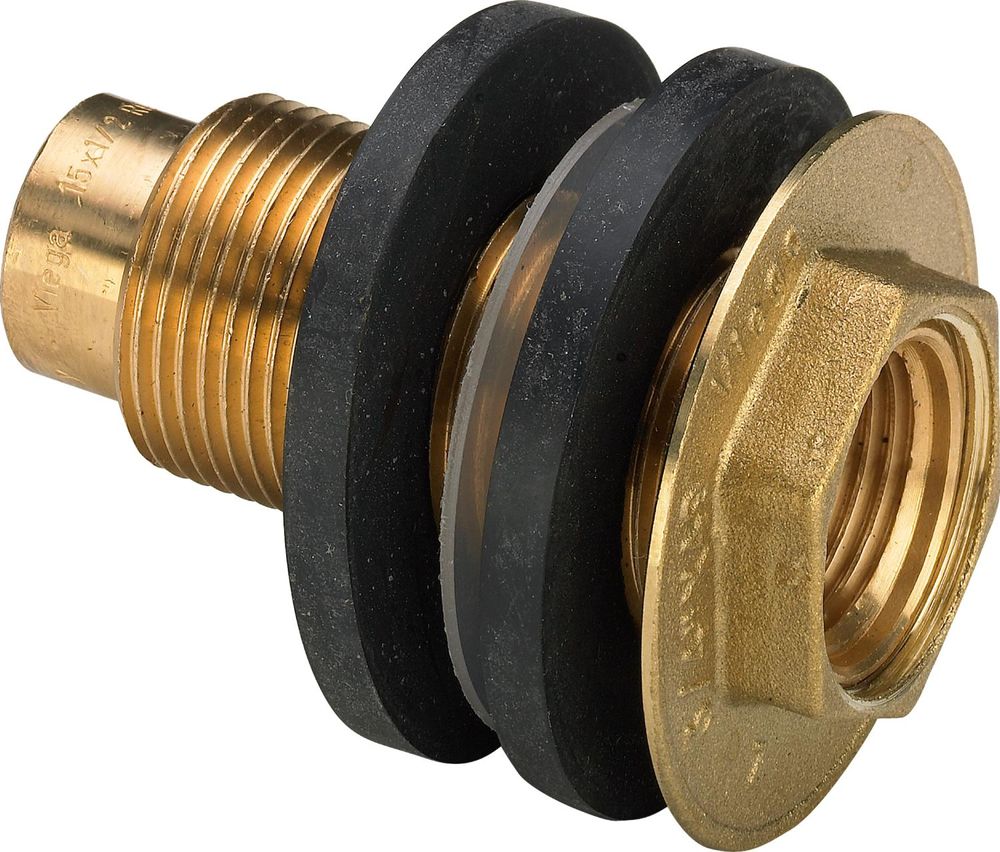 Viega Wanddurchführung, d 15mm, L 55, Rp 1/2 Rotguss Modell 3427.2, 448745