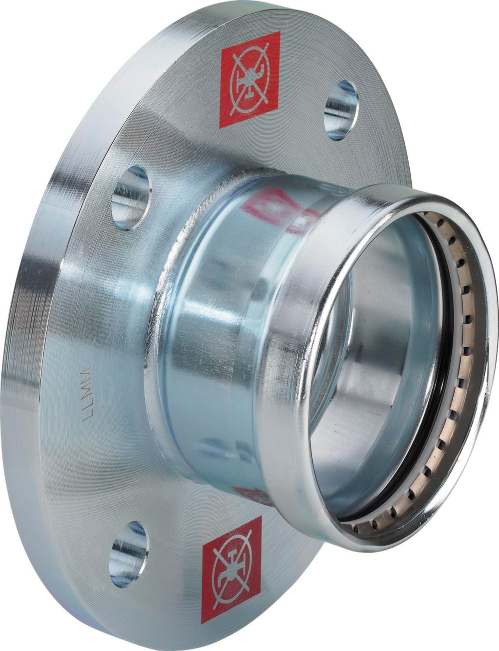 Viega Prestabo XL-Flanschübergang, DN 50, d 64,0mm, n 4 Stahl unlegiert, verzinkt Modell 1159.1XL, 630058