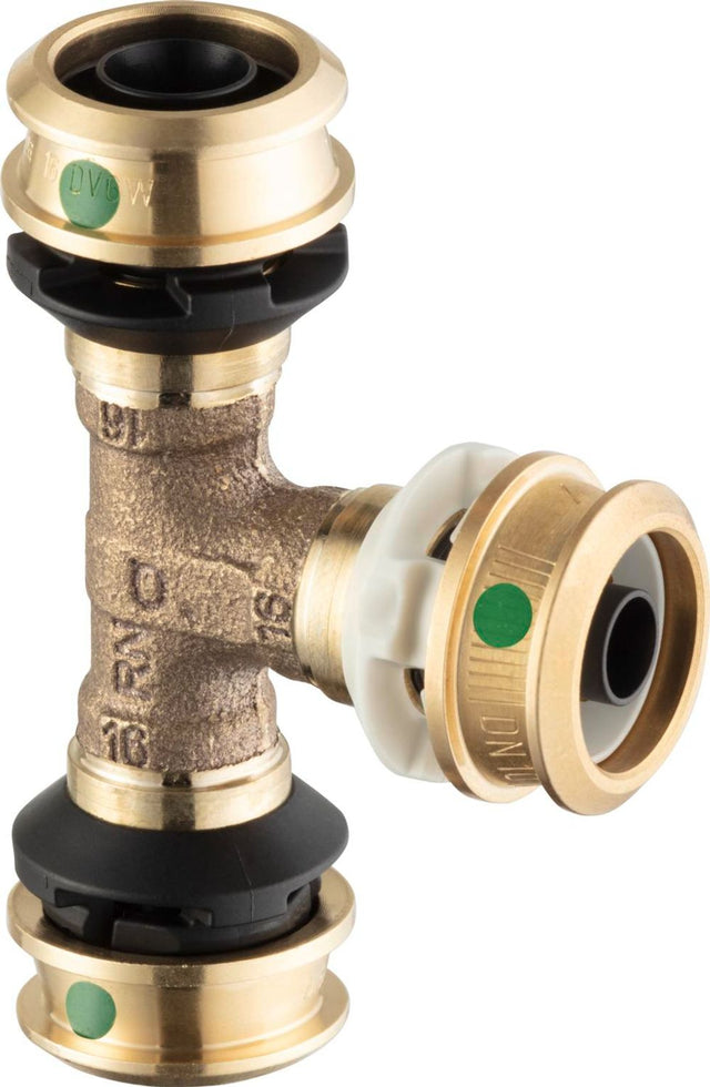 Viega Raxofix DN10-T-Stück, d1 16, DN 10, d2 16 Siliziumbronze Modell 5318.01, 781958