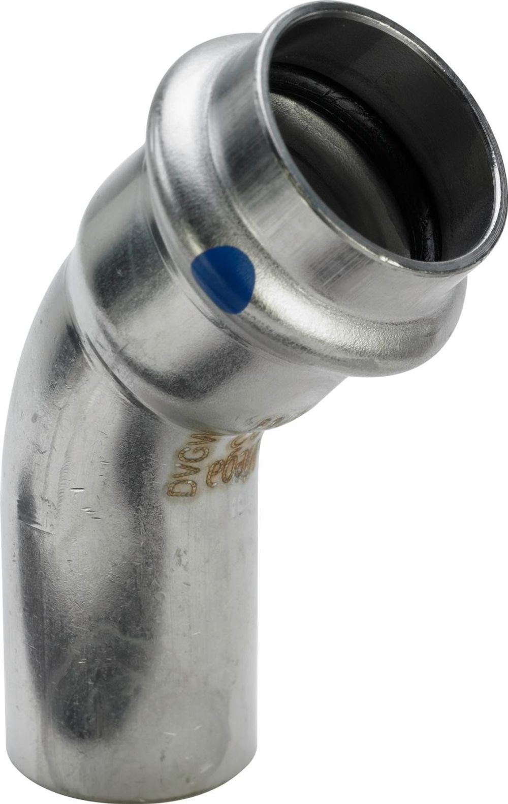 Viega Sanpress Inox LF-Bogen 45 Grad, d 15mm Stahl nichtrostend Modell 2326.1LF, 664978