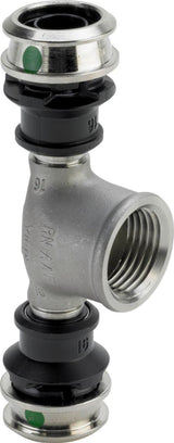 Viega Raxinox-T-Stück, d1 20, Rp 1/2, d2 20 Stahl nichtrostend Modell 4417, 724214