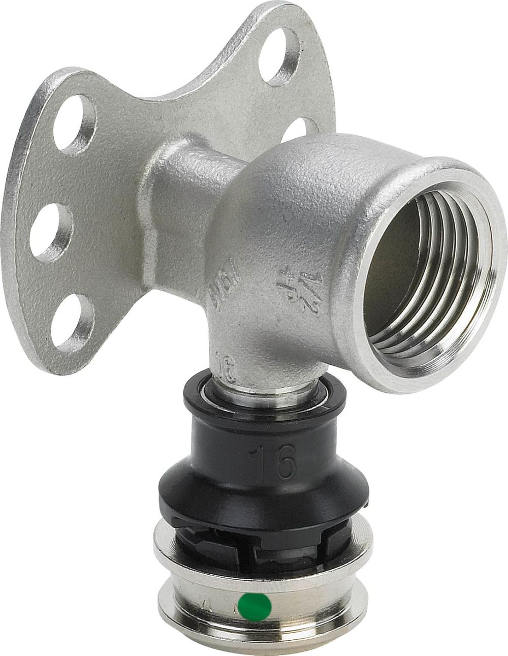 Viega Raxinox-Wandscheibe, d 20mm, Rp 1/2 Stahl nichtrostend Modell 4425.5, 724306