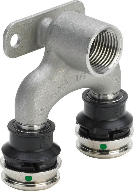 Viega Raxinox-Doppelwandscheibe, d1 20, Rp 1/2, d2 20 Stahl nichtrostend Modell 4425.7, 723286