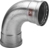 Viega Temponox XL-Bogen 90 Grad, d 88,9mm Stahl nichtrostend Modell 1716XL, 808891
