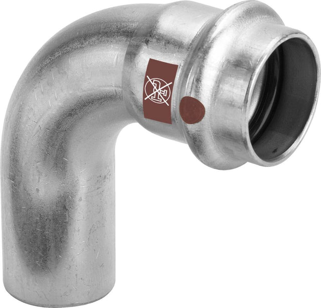 Viega Temponox-Bogen 90 Grad, d 18mm Stahl nichtrostend Modell 1716.1, 808938