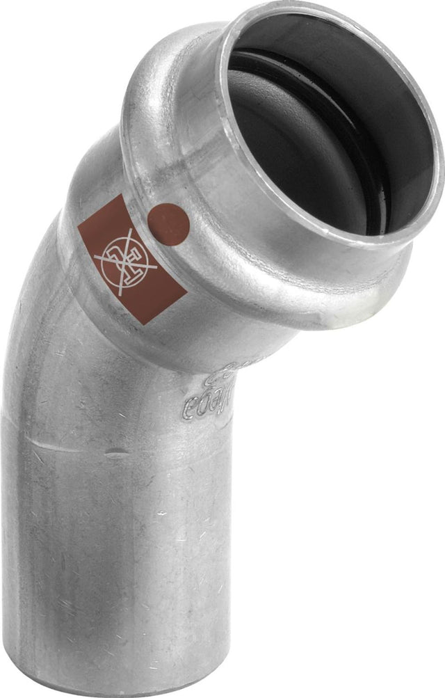 Viega Temponox-Bogen 45 Grad, d 28mm Stahl nichtrostend Modell 1726.1, 809997