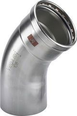 Viega Temponox XL-Bogen 45 Grad, d 76,1mm Stahl nichtrostend Modell 1726.1XL, 810047