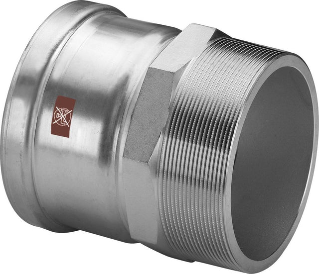 Viega Temponox XL-Übergangsstück, d 88,9mm, R 3 Stahl nichtrostend Modell 1711XL, 811693