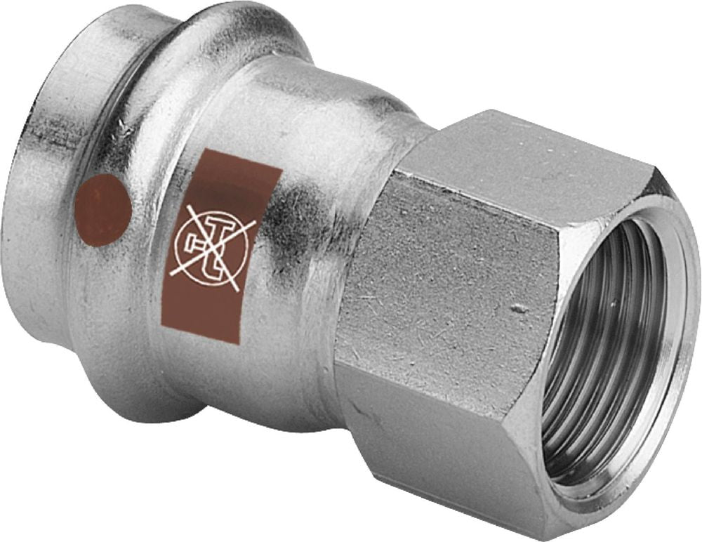 Viega Temponox-Übergangsstück, d 42mm, Rp 11/2 Stahl nichtrostend Modell 1712, 811877