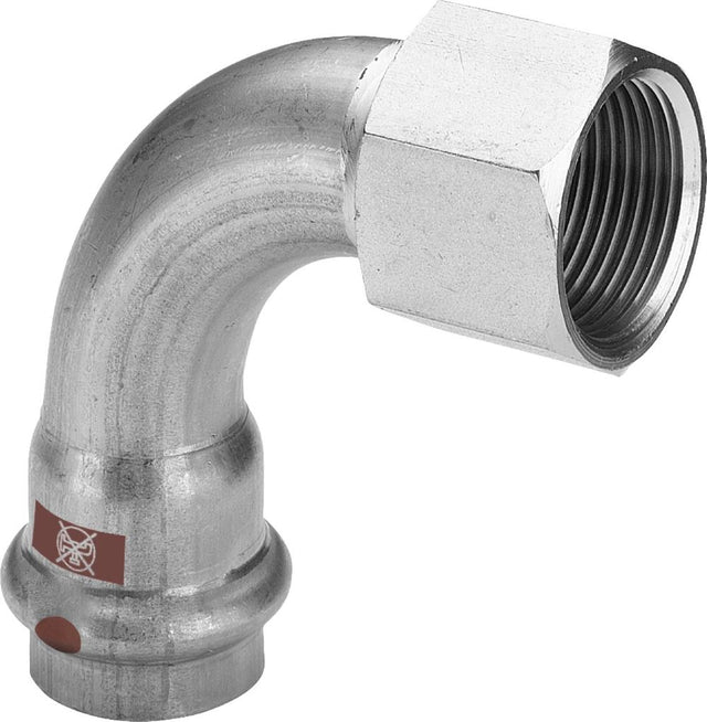 Viega Temponox-Übergangsbogen 90 Grad, d 22mm, Rp 3/4 Stahl nichtrostend Modell 1714.5, 812539