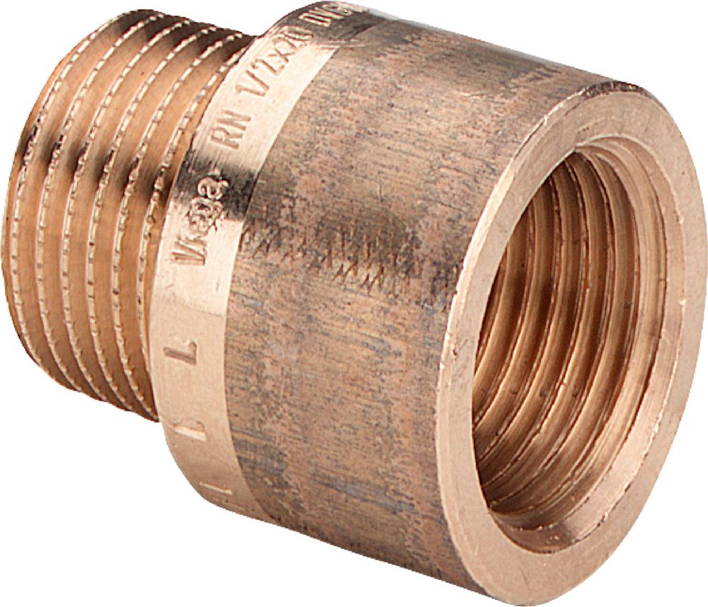 Viega Verlängerung, R 3/8, Rp 3/8, L 10 Rotguss oder Siliziumbronze Modell 3525, 440312