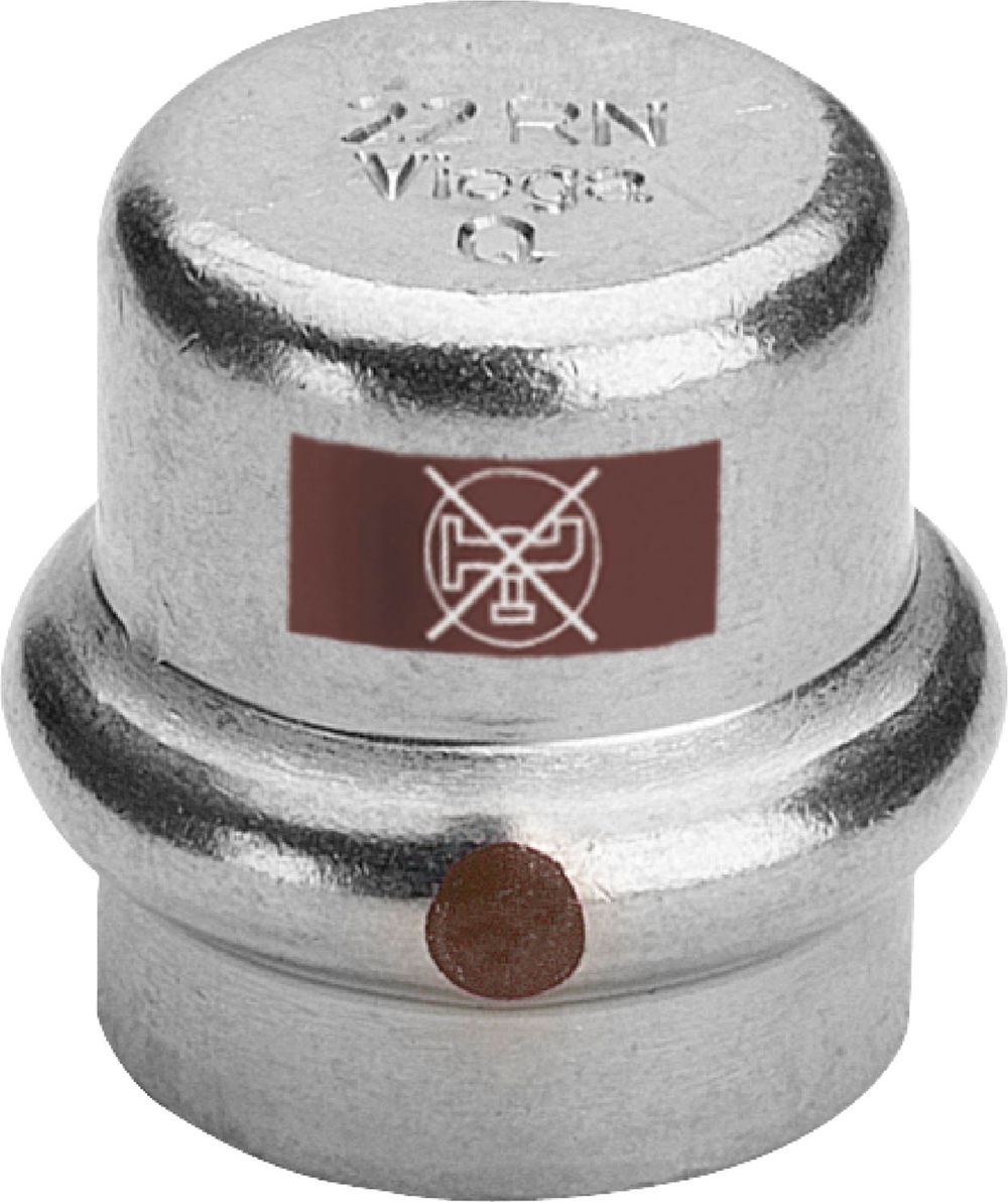 Viega Temponox-Kappe, d 18mm Stahl nichtrostend Modell 1756, 811969