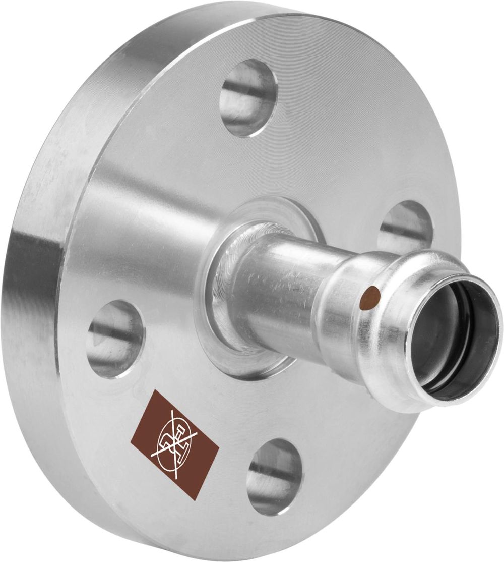 Viega Temponox-Flanschübergang, DN 50, d 54mm, n 4 Stahl nichtrostend Modell 1759.1, 811228