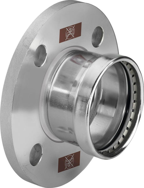Viega Temponox XL-Flanschübergang, DN 65, d 76,1mm, n 4 Stahl nichtrostend Modell 1759.1XL, 811259