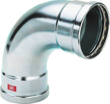 Viega Prestabo XL-Bogen 90 Grad, d 76,1mm Stahl unlegiert, verzinkt Modell 1116XL, 597566