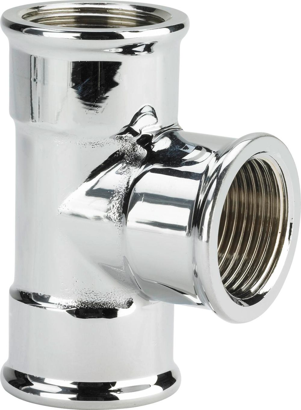 Viega T-Stück, Rp1 3/8, Rp2 3/8, Rp3 3/8 Messing, verchromt Modell 1622, 114275