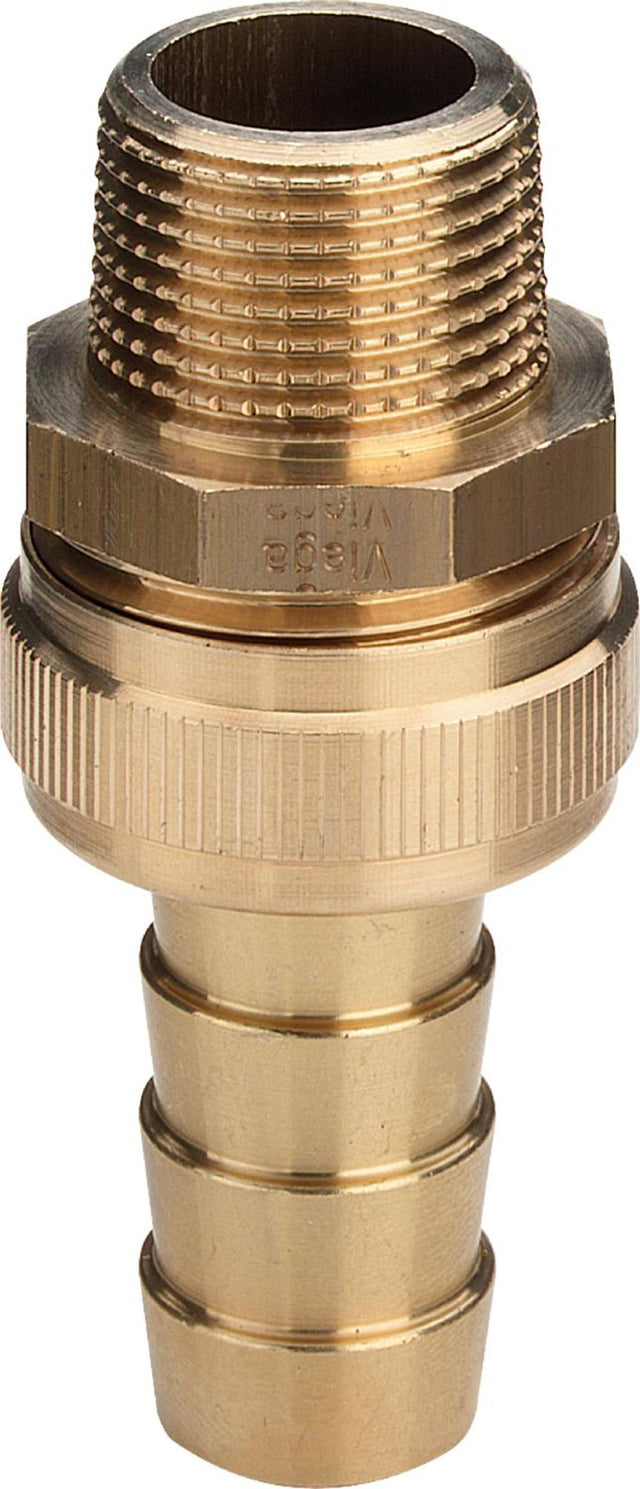 Viega Standrohrverschraubung, R 11/4, ID 11/4, GM 11/2 Messing Modell 1832, 119454