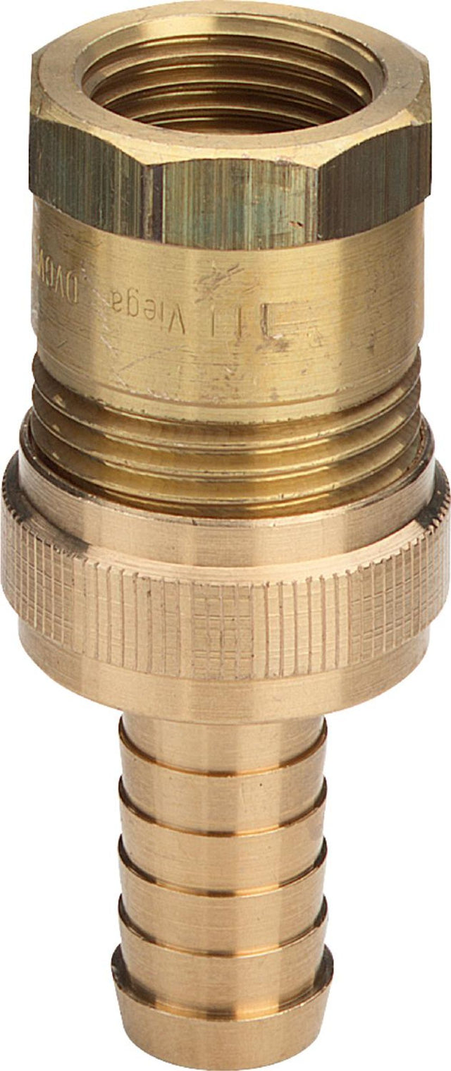 Viega Standrohrverschraubung, Rp 3/4, ID 3/4, GM 1 Messing Modell 1842, 125646