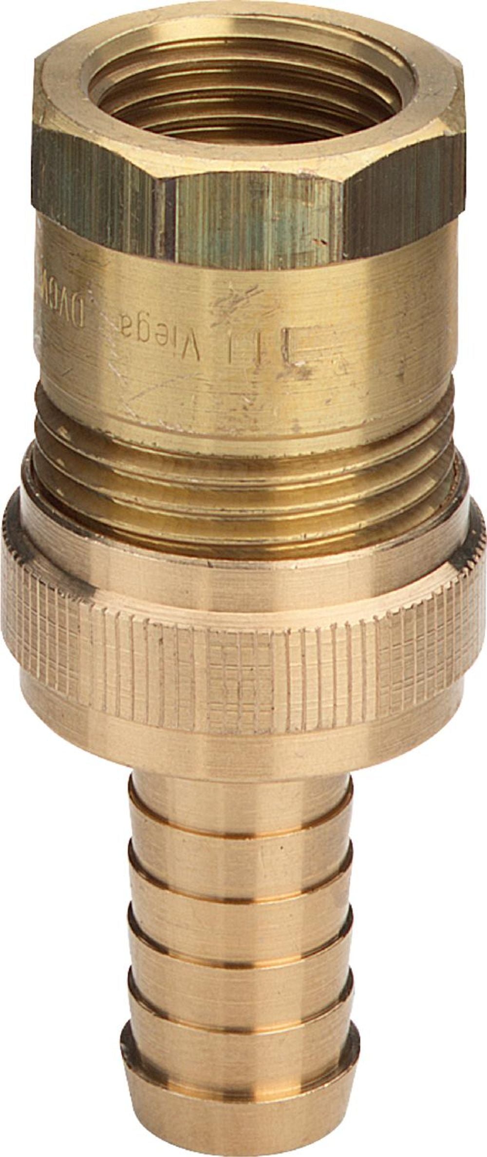 Viega Standrohrverschraubung, Rp 1/2, ID 1/2, GM 3/4 Messing Modell 1842, 121013