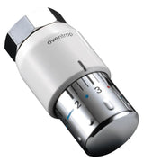 Oventrop Thermostat Uni SH 7-28 Grad C, 0 * 1-5, Flüssig-Fühler, weiß, verchromt 1012065