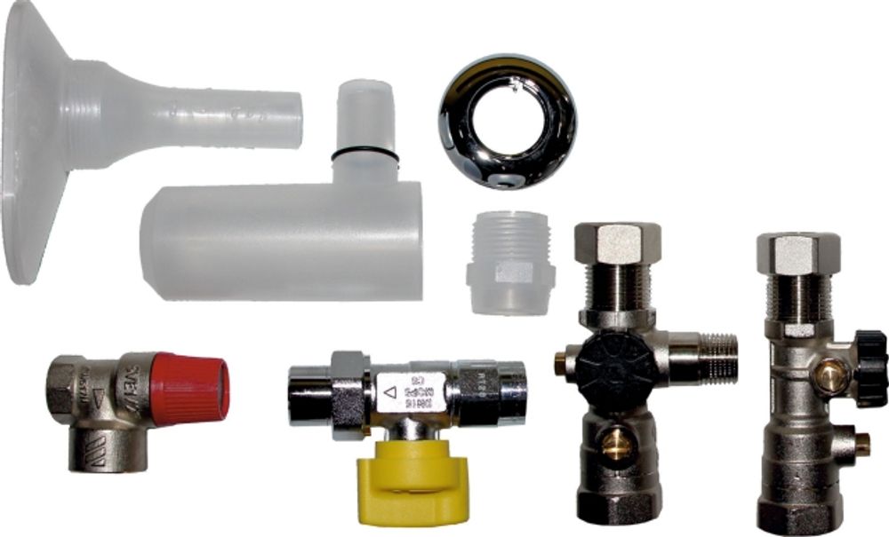 Wolf Anschluss-Set Gasthermen AP inkl. KFE-Hahn und therm. Sicherung, 2072346
