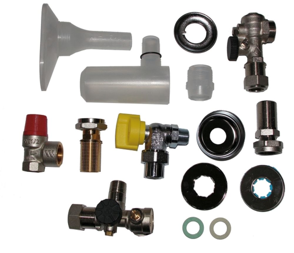 Wolf Anschluss-Set Gasthermen UP inkl. KFE-Hahn und therm. Sicherung, 2072347