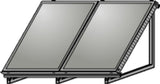 Wolf AluFlex-U Aufstellgerüst Hochformat für 2 Kollektoren F3-1/CFK-1, 2484083