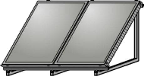 Wolf AluFlex-U Aufstellgerüst Hochformat für 2 Kollektoren F3-1/CFK-1, 2484083
