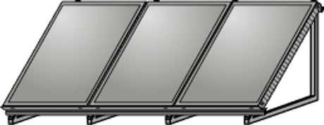 Wolf AluFlex-U Aufstellgerüst Hochformat für 3 Kollektoren F3-1-1/CFK-1, 2484084