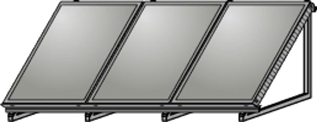Wolf AluFlex-U Aufstellgerüst Hochformat für 3 Kollektoren F3-1-1/CFK-1, 2484084