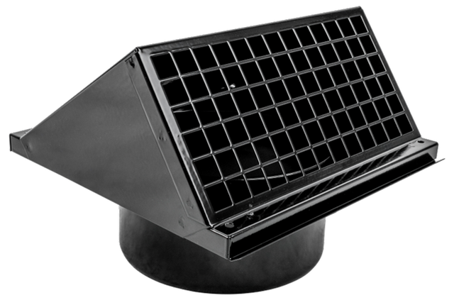 Wolf Wandhaube DN160 Farbe: schwarz, für CWL, 2575807