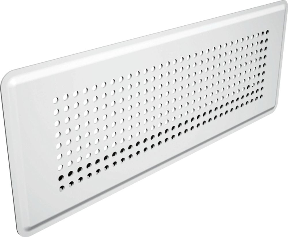 Wolf Bodengitter 350x130mm weiß für flex. Kanalsystem 50x100, für CWL, 2576175
